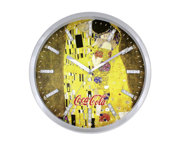 1095 큐빅크롬 무소음벽시계