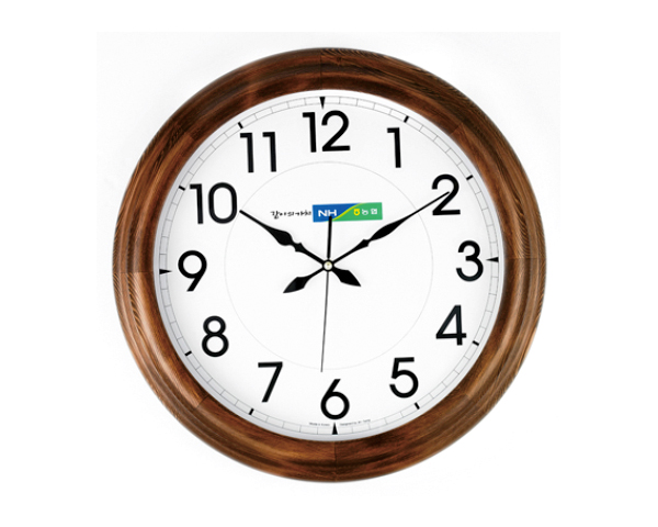 3039 이중천연원목 벽시계