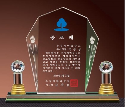 DD24-248-02 양볼 기둥 기념패